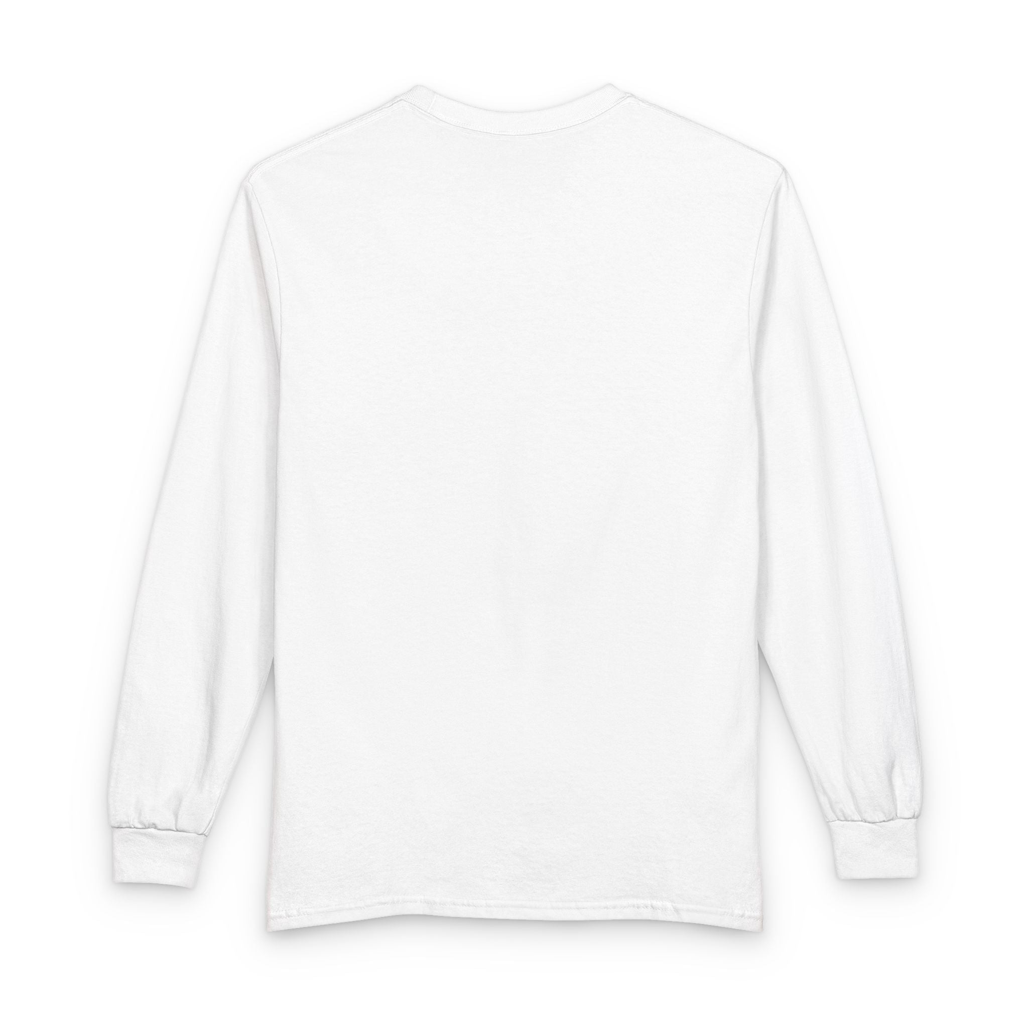 Long Sleeve Tee – Chinese Prayer Text "#never" Graphic