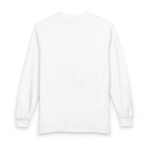 Long Sleeve Tee – Chinese Prayer Text "#never" Graphic